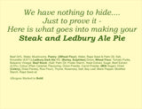 'A-la-Carte' Steak and Ale with a Puff Pastry Lid Ready Meal