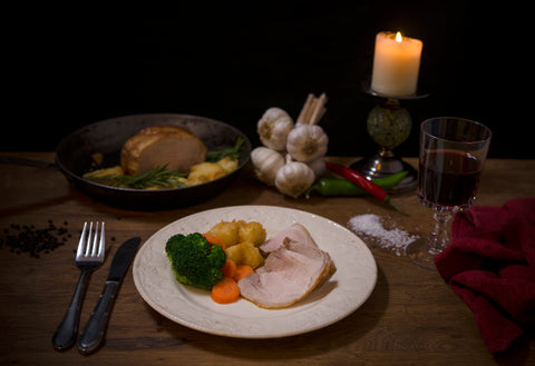 Classic Roast Pork, Vegetables, Roast Potatoes & Gravy