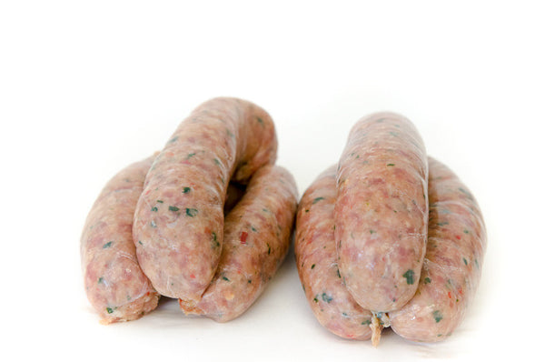 Pork, Chilli and Spinach Sausage 6 per pack