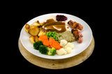 Classic Roast turkey, pigs in blankets, vegetables, potatoes & gravy