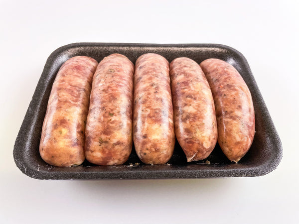 Pork, Apple, Sage & Onion Sausage. 6 Per Pack