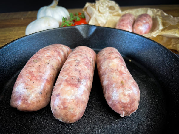 Pork, Apple, Sage & Onion Sausage. 6 Per Pack