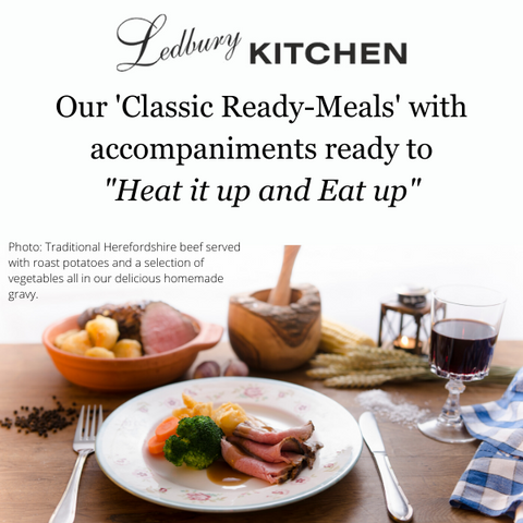 Ledbury Kitchen Classic Ready Meals with accompaniments
