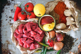 Diced lean, stewing steak