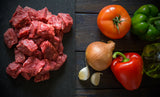 Diced lean, stewing steak