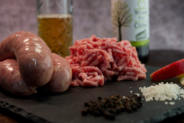 Pork, Apple & Ledbury Cider Sausage.