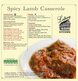 'A-la-Carte' Spicy Lamb Casserole Ready Meal
