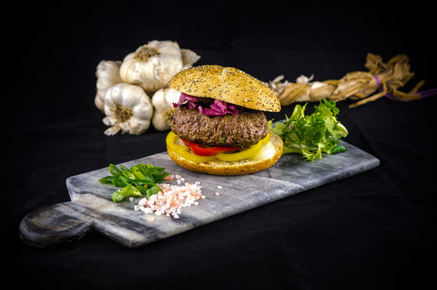 Wild Boar with Caramalised Onion Burgers 2 x 180g per pack